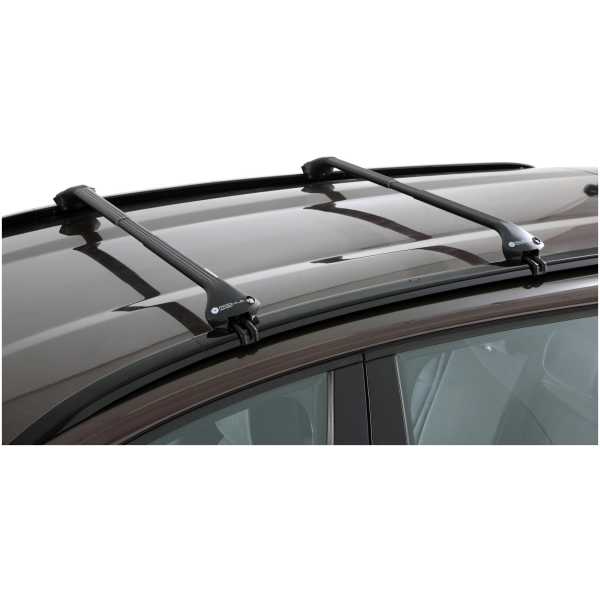 Dakdrager voor gesloten dakrails (vaste rails) en nieuwe openrails aluminium zwart